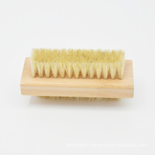 Wholesale customized dual side wooden foot cleaning brush for brush nails